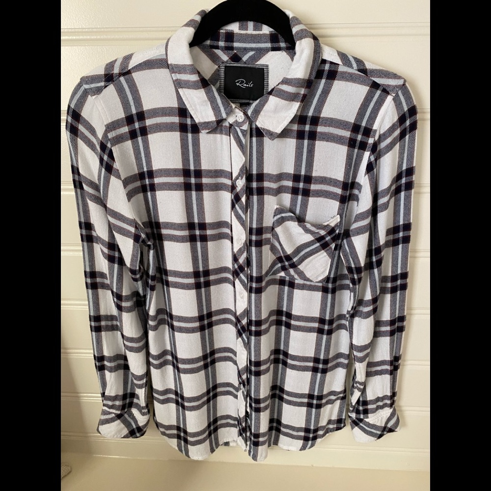 Rails Hunter plaid button front shirt